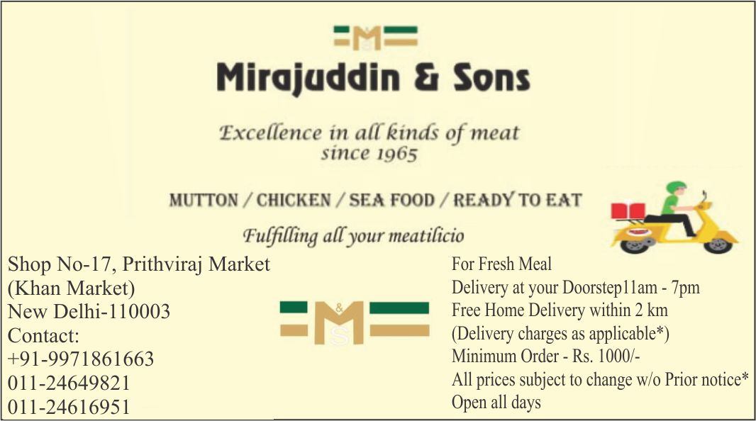 MIRAJUDDIN & SONS (Mutton & Chicken Shop in Khan Market)